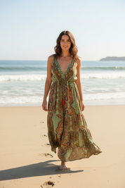 Robe bohème imprimée