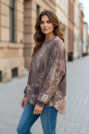 Sweat oversize imprimé