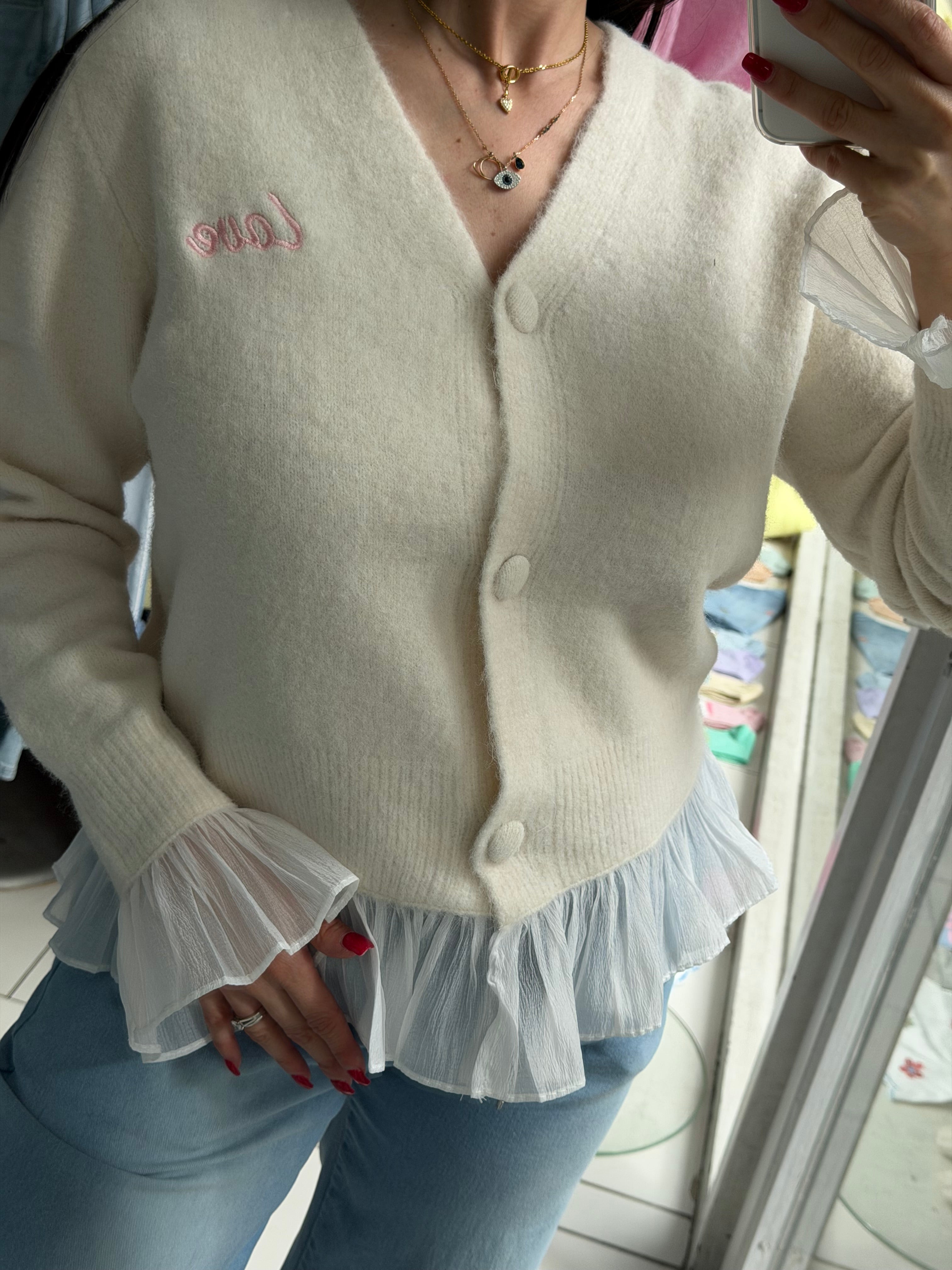 Gilet Eloïse - écru