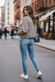 Veste velours - taupe