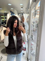 Gilet choco profond