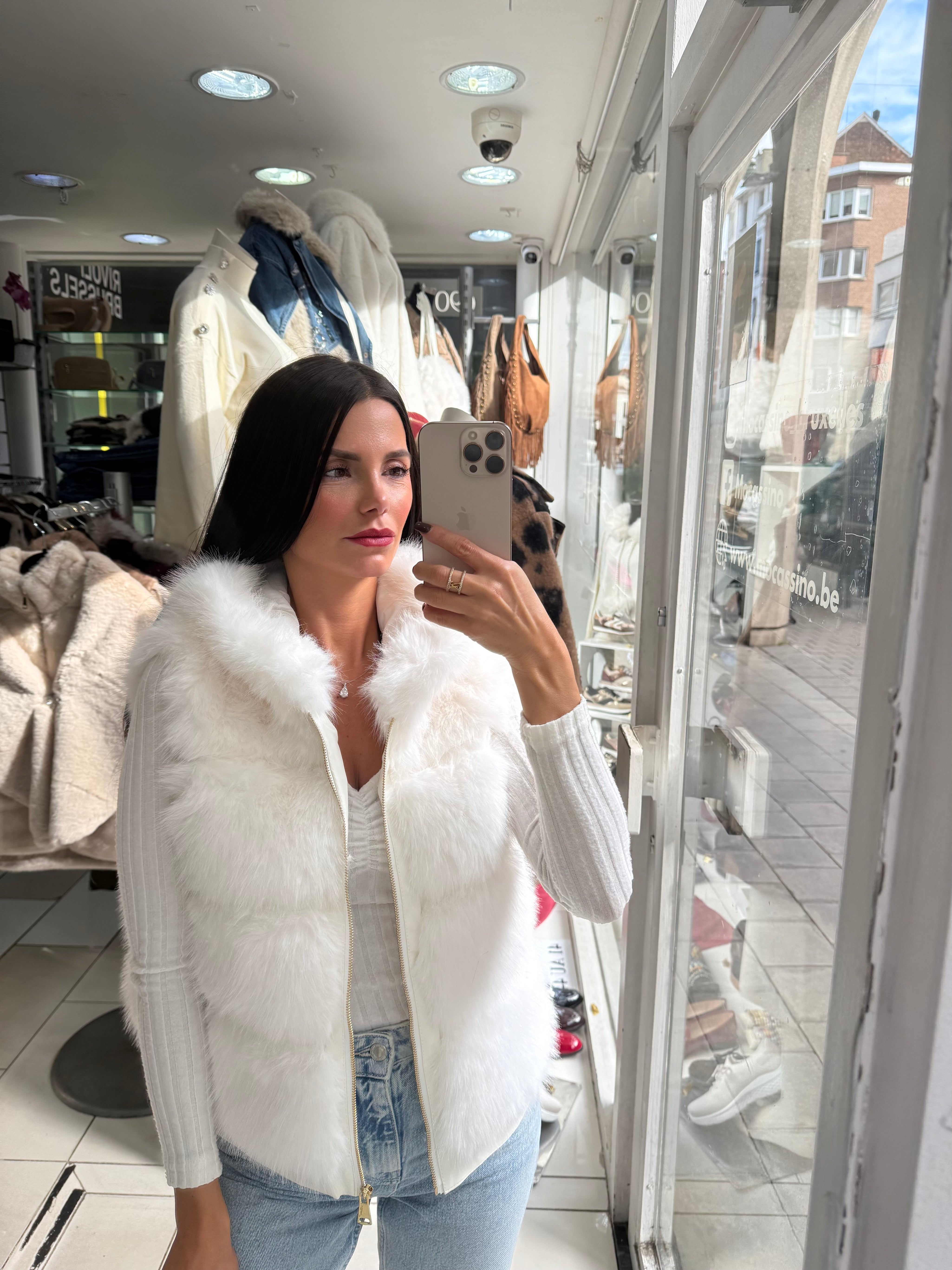 Gilet Polar Glam blanc