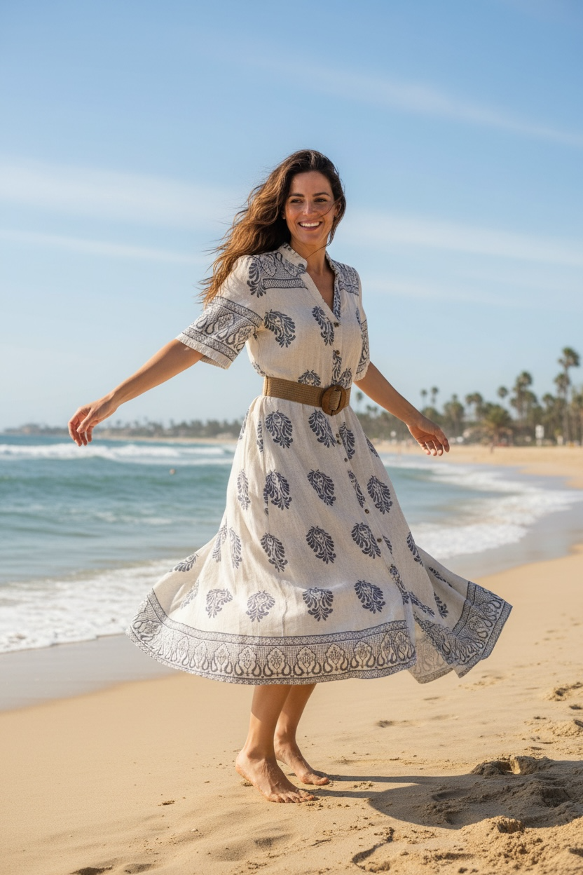 Robe Kali - bleue