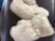Gants - fausse fourrure beige