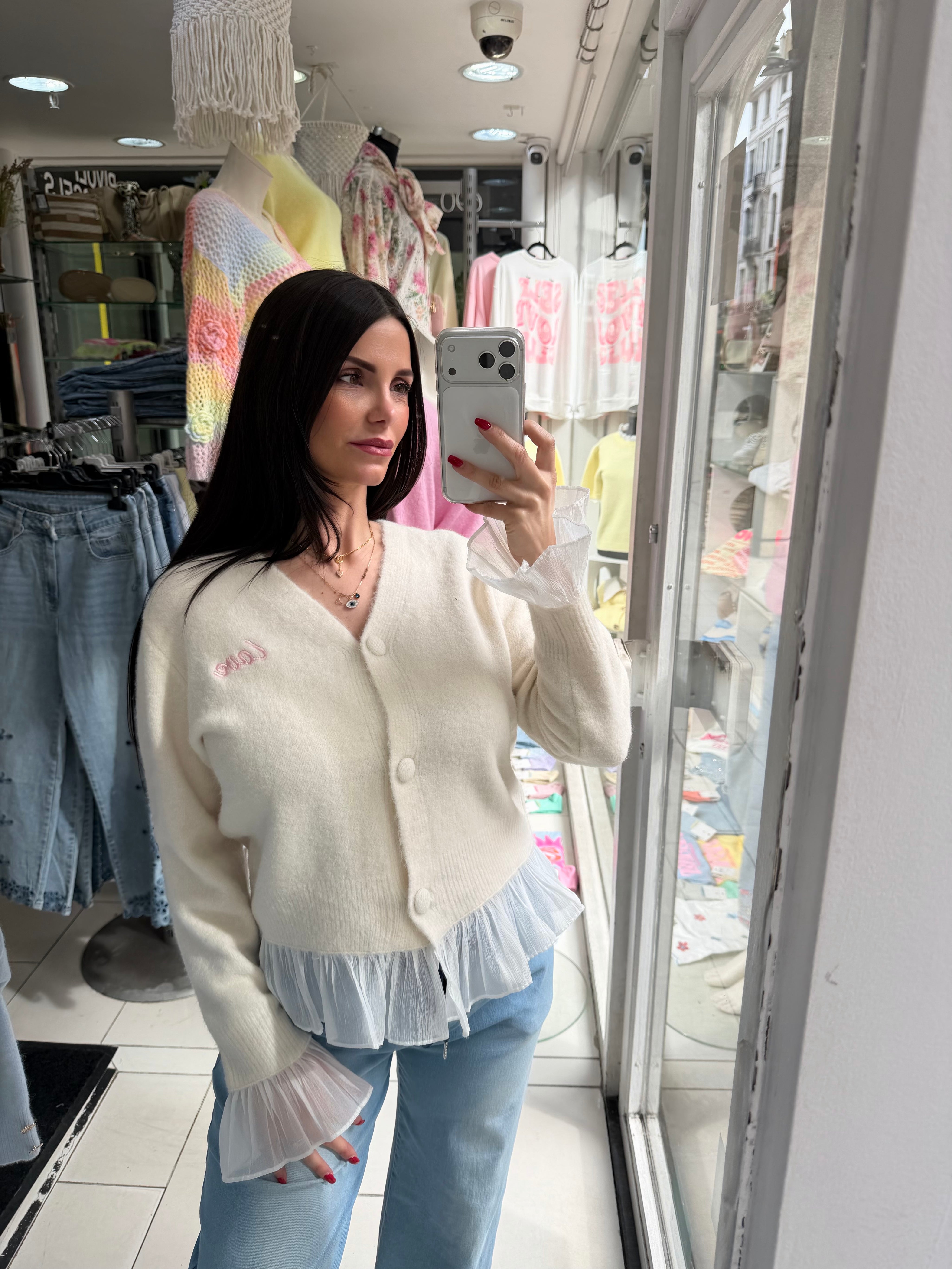 Gilet Eloïse - écru