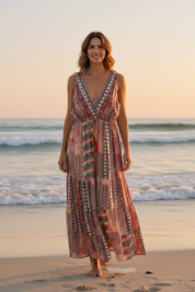 Robe bohème imprimee
