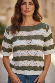 Pull en maille - kaki