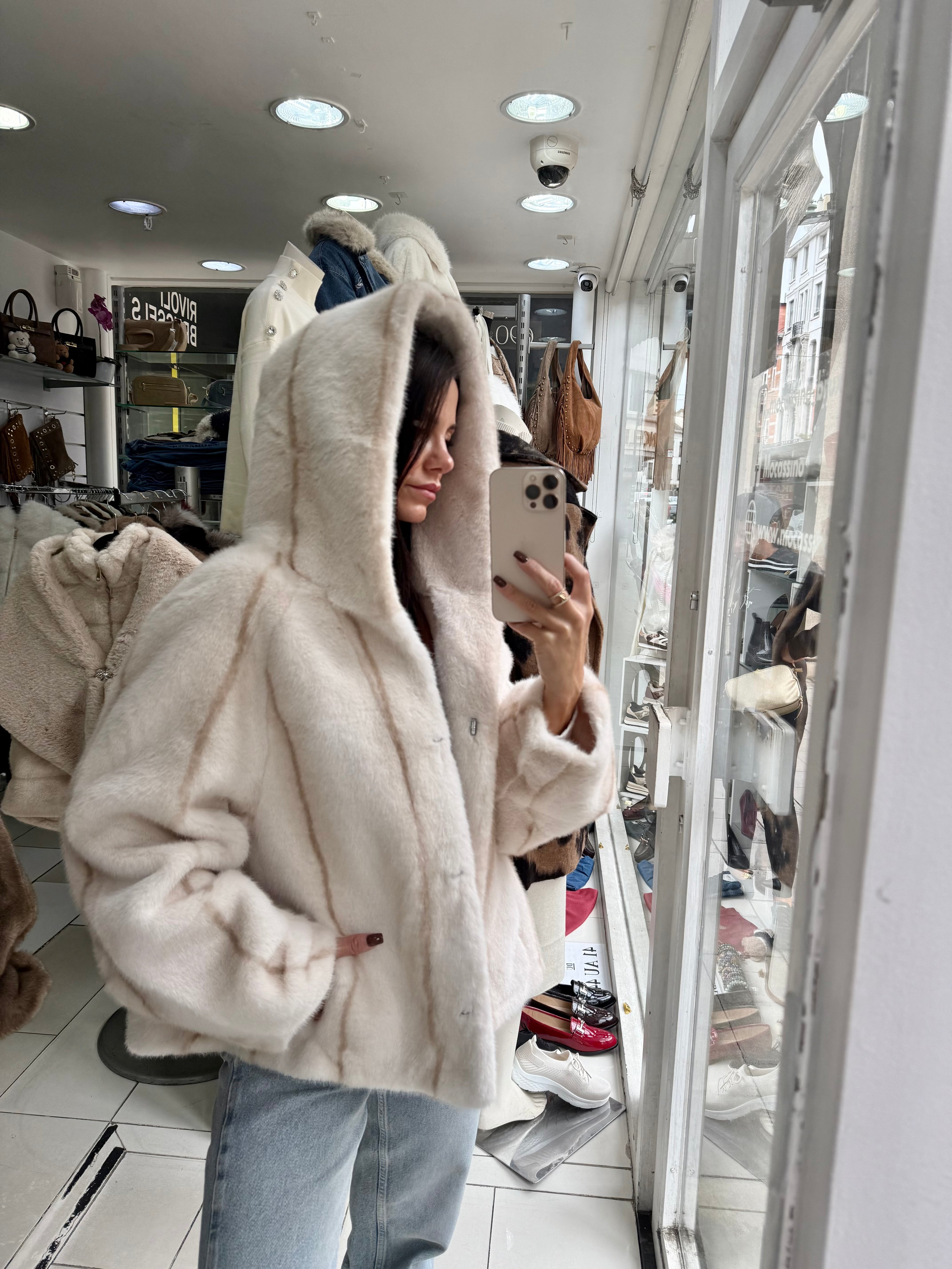Veste “Cosy Jewel” – fausse fourrure