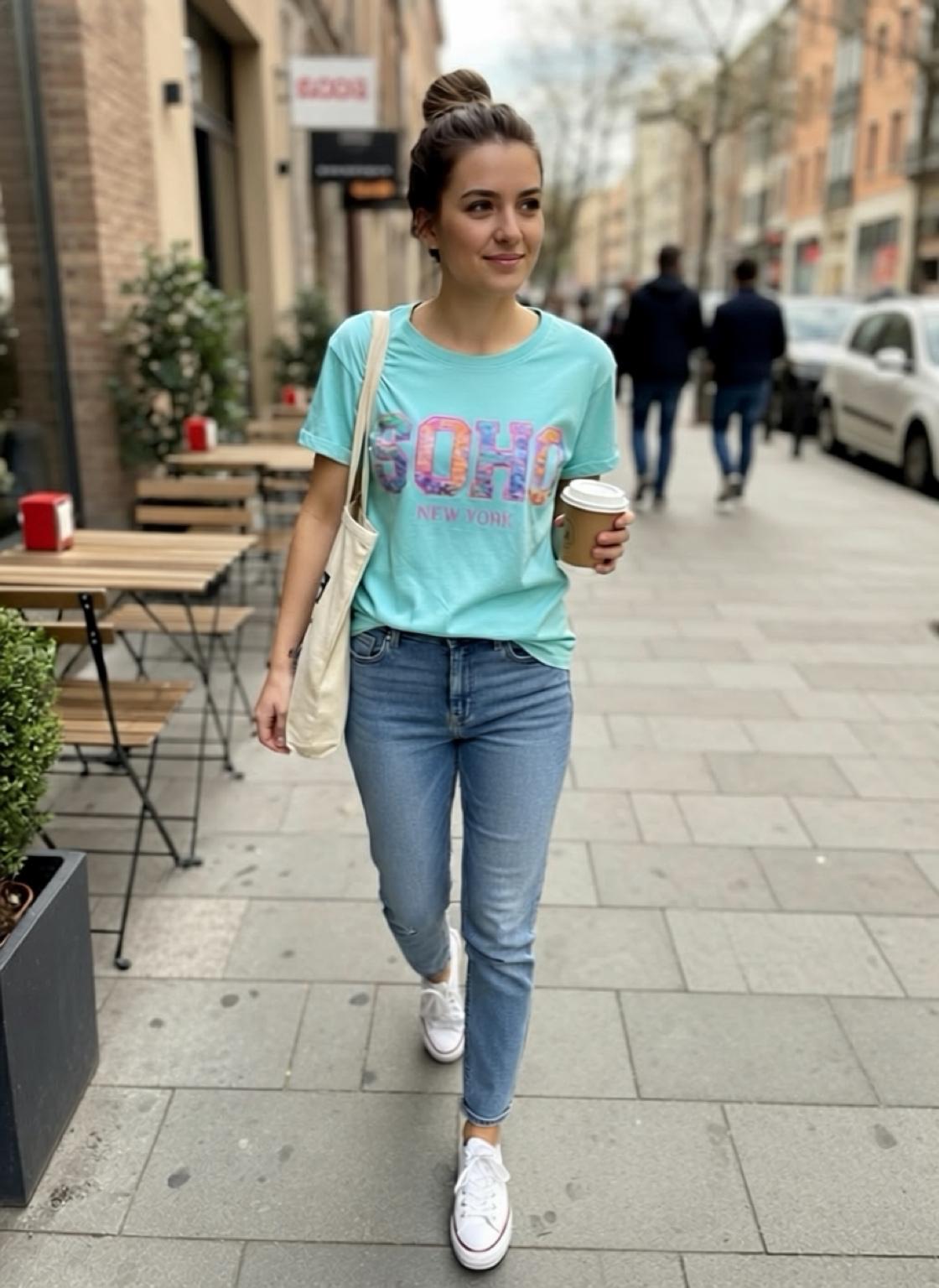 T-shirt SOHO - turquoise