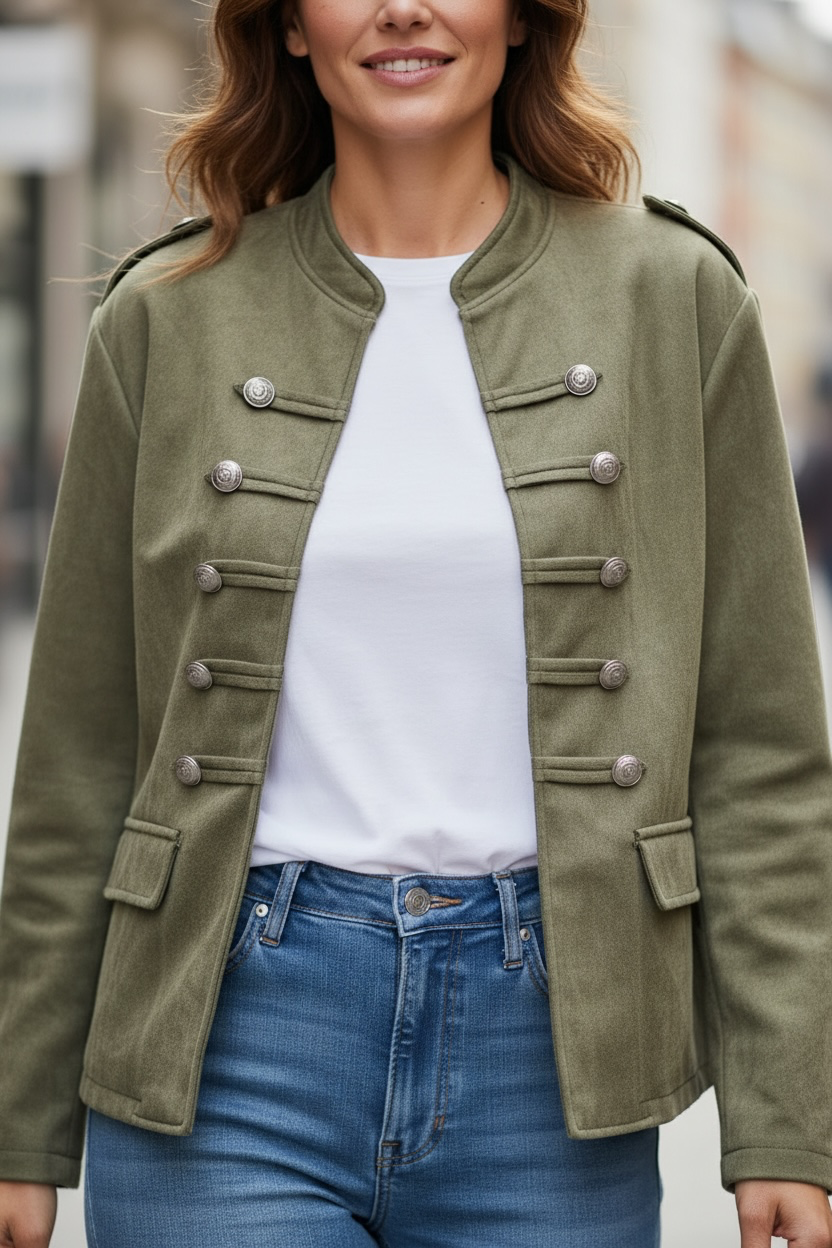 Veste Brandebourg - kaki