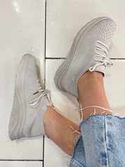 Soft Beige – La basket chaussette qui allie confort & douceur