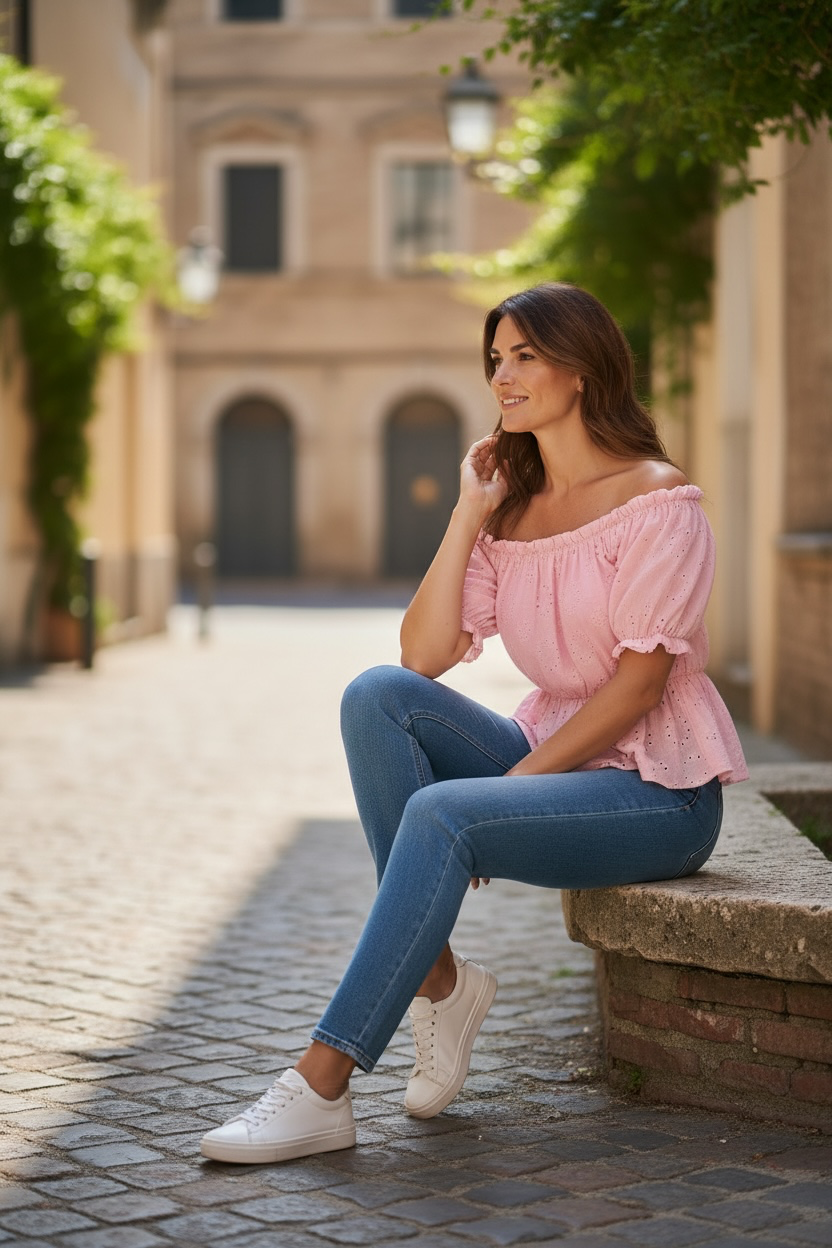 Blouse Elena - rose