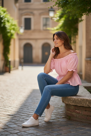 Blouse Elena - rose