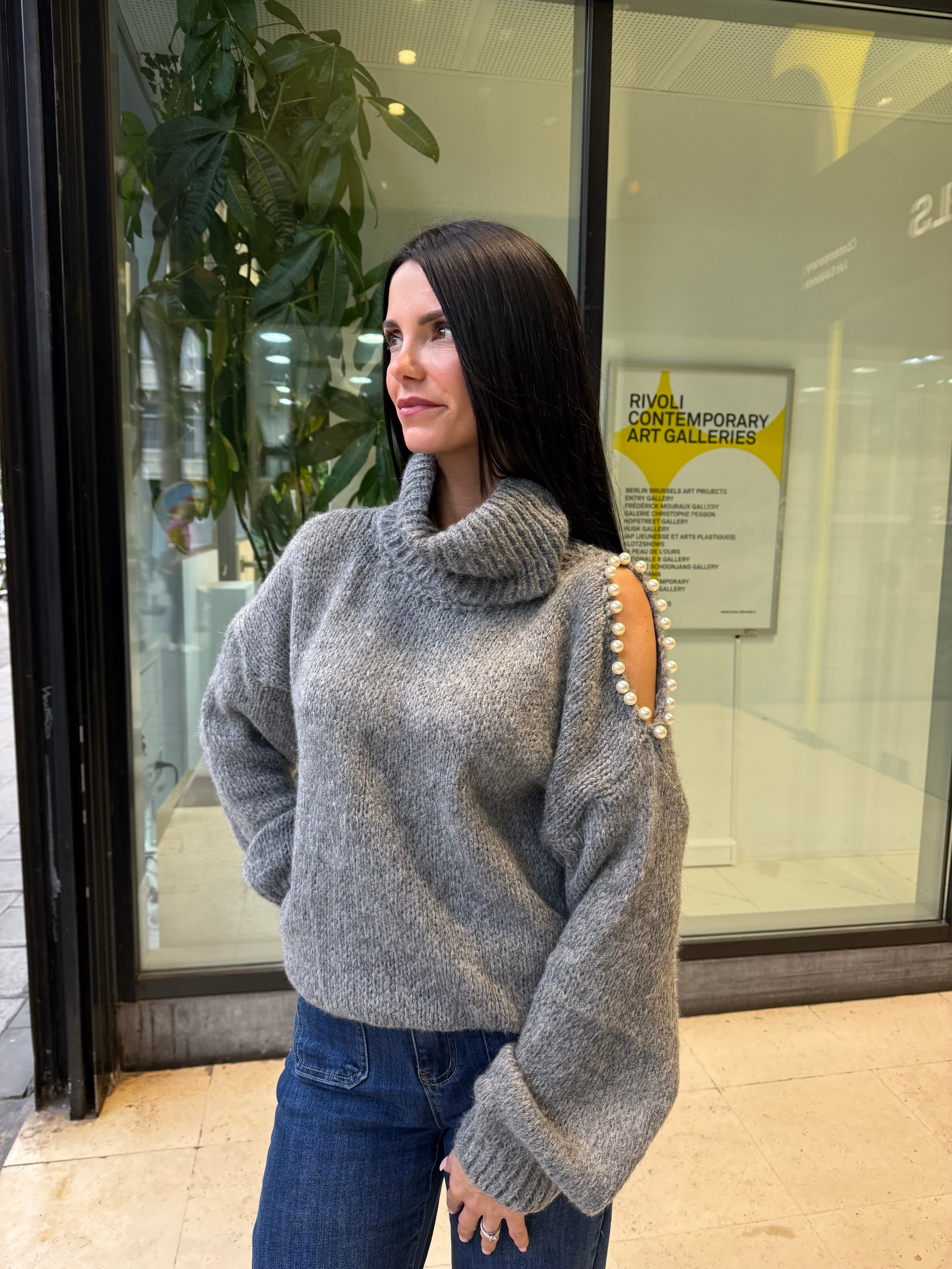 Pull “Ambre” – Gris
