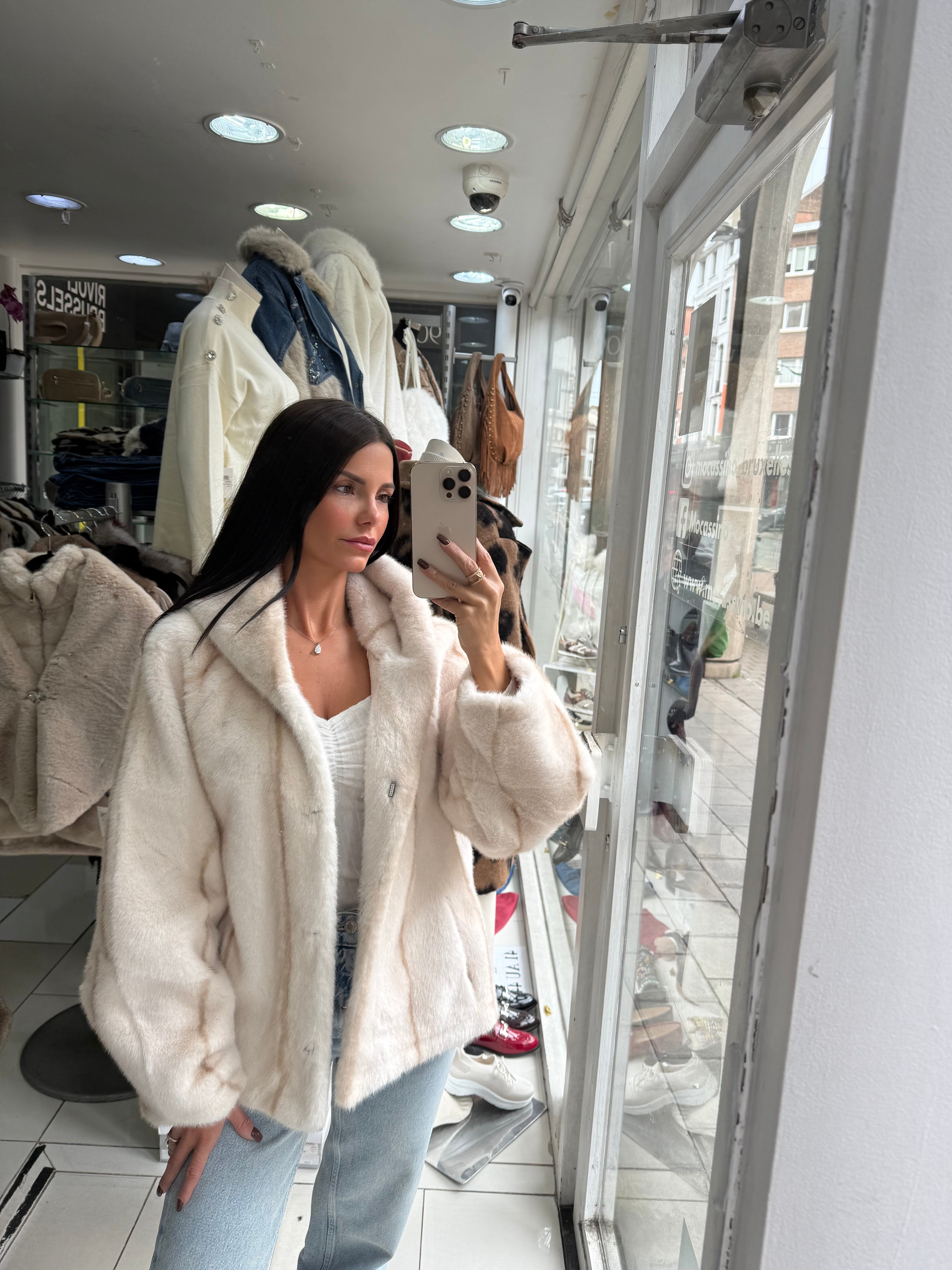 Veste “Cosy Jewel” – fausse fourrure