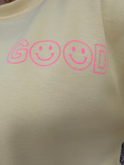 Sweat Good vibes - jaune