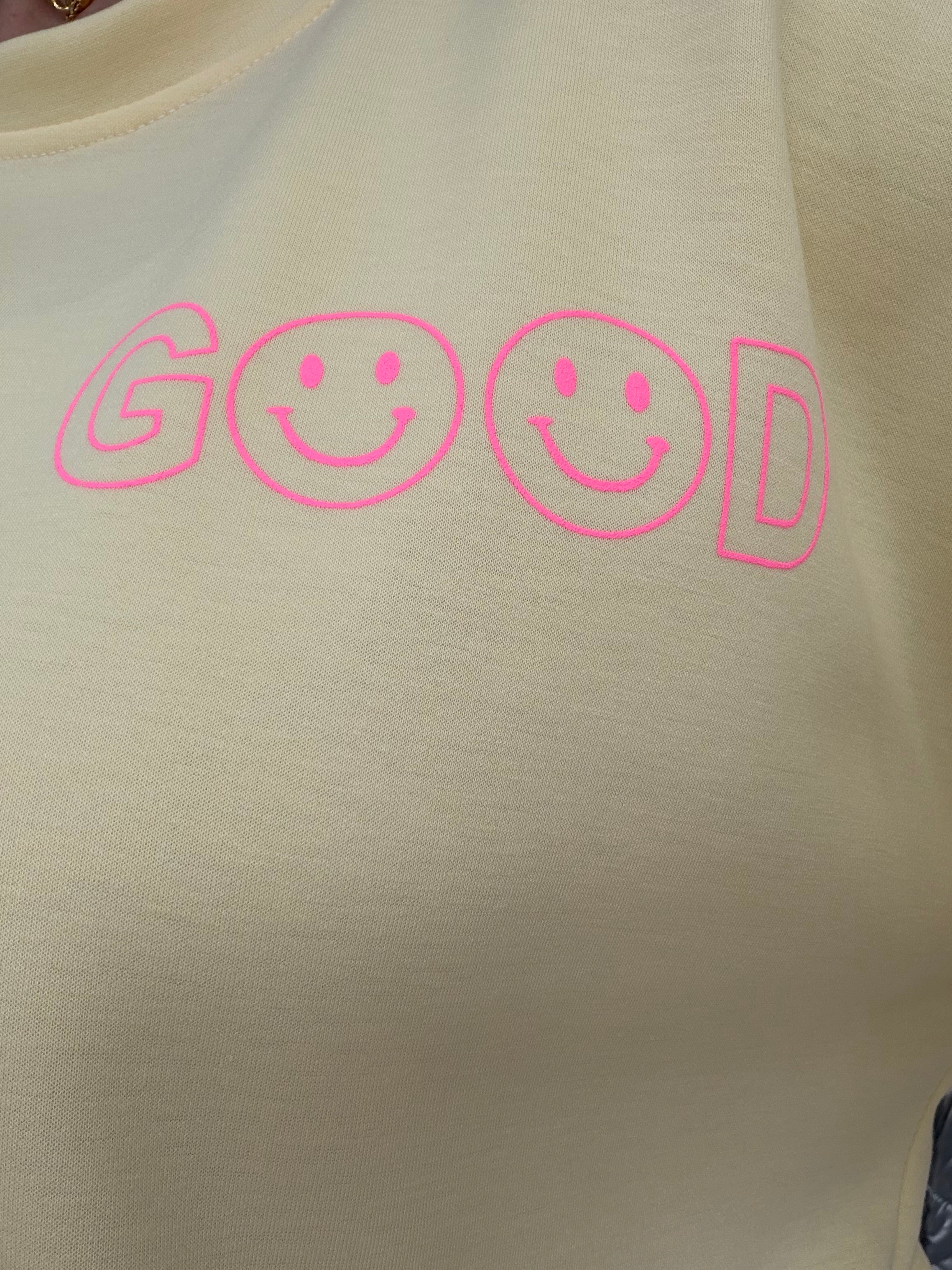 Sweat Good vibes - jaune