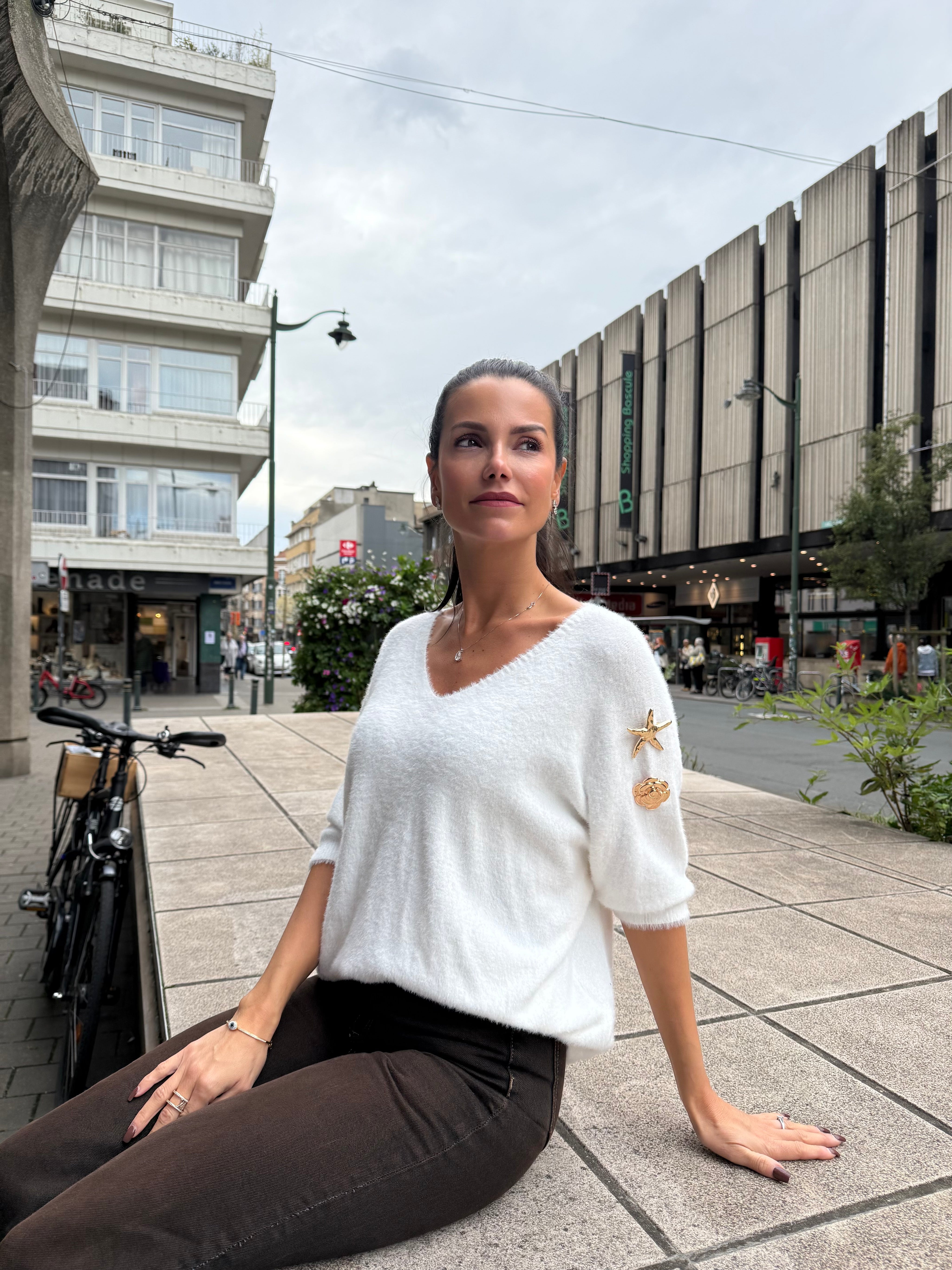 Pull pilou White Charm