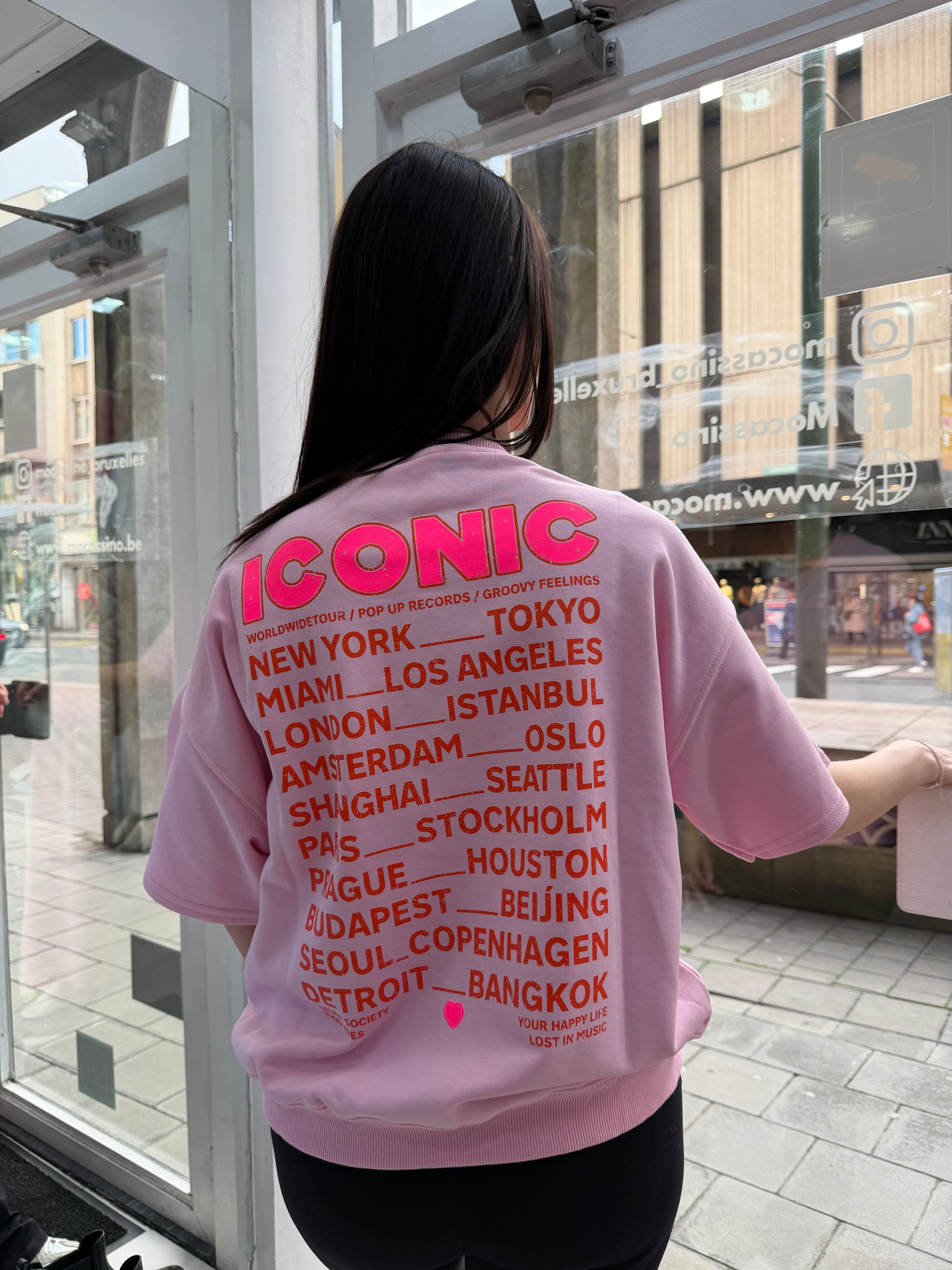 Sweat-shirt Iconic - rose