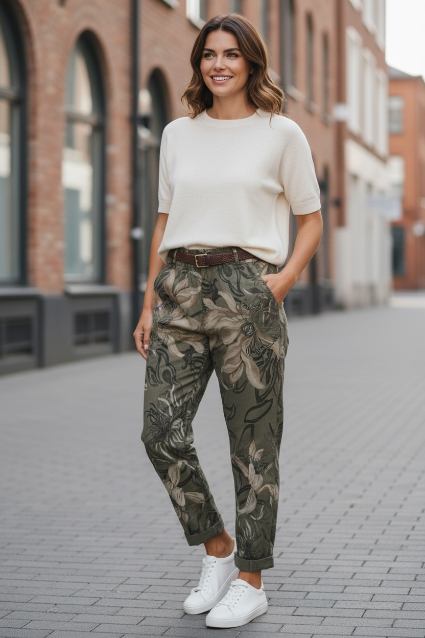 Pantalon Flora - kaki