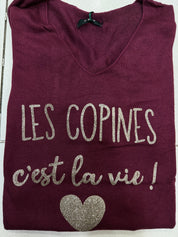 Pull “Les copines c’est la vie !”