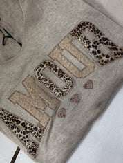 Pull léger “Amour” – Beige