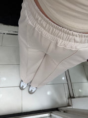 Pantalon droit - beige
