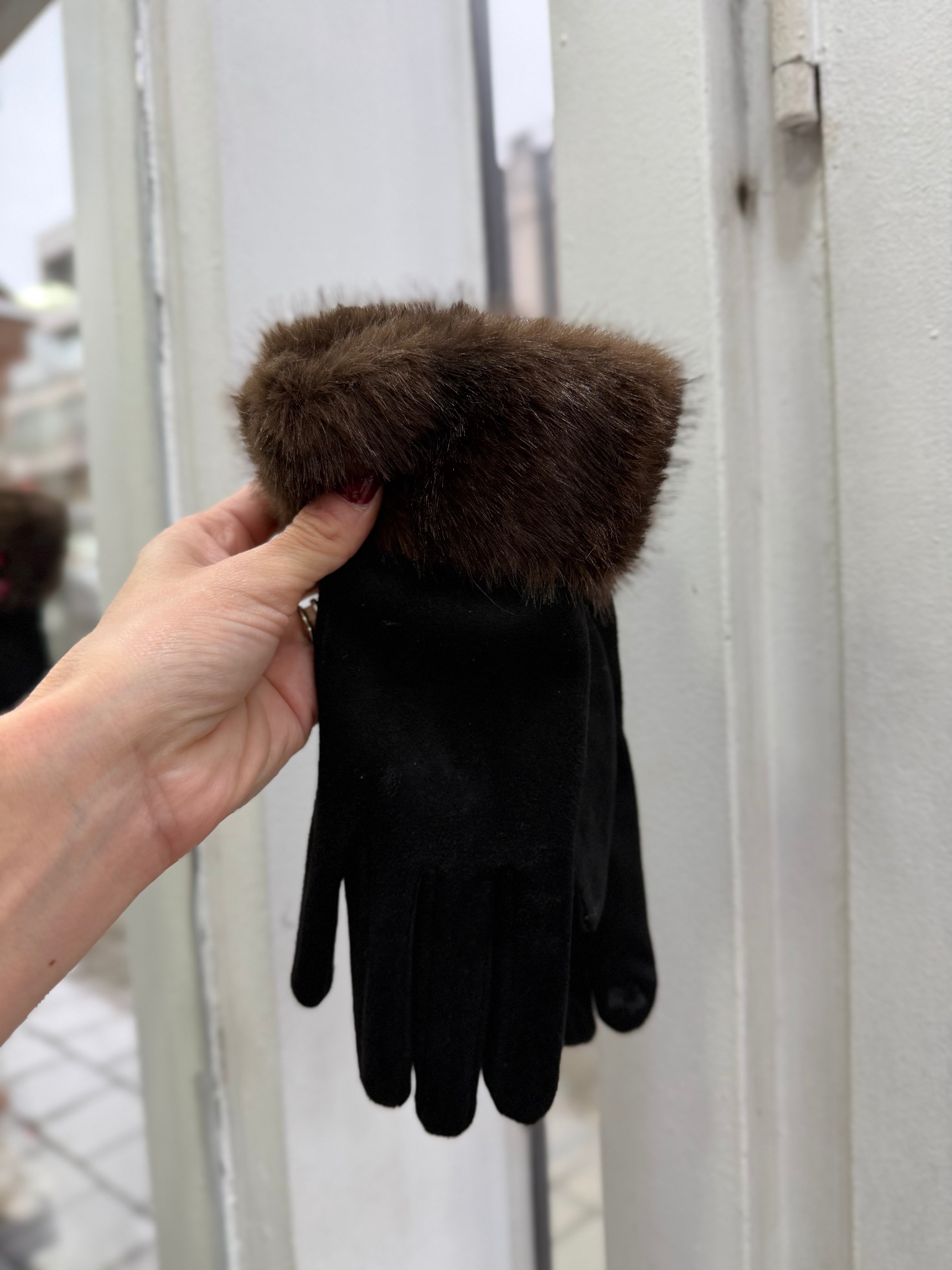 Gants fausse fourrure