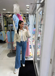 Jeans brodé - Wide Leg