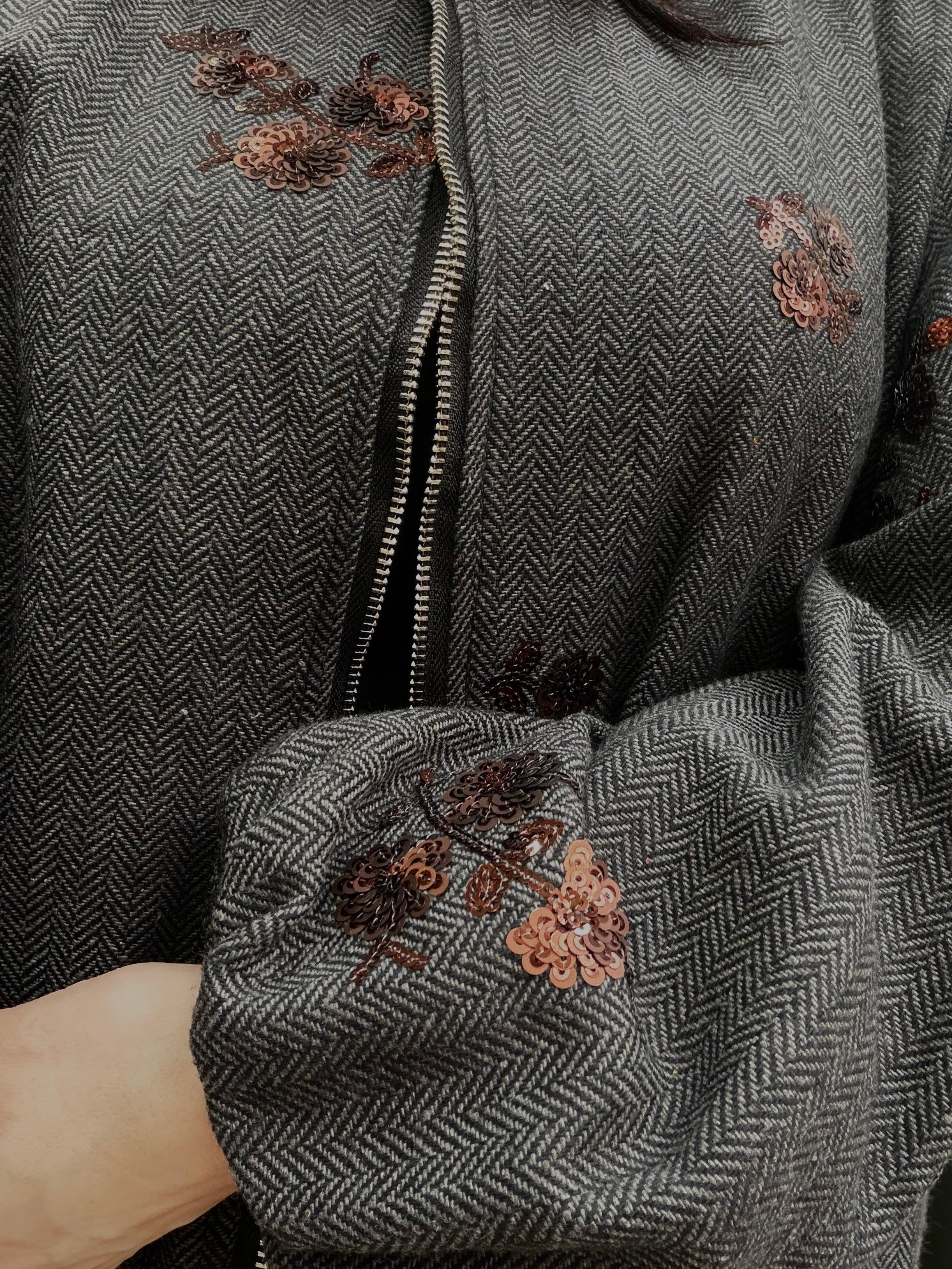 Bombers à sequins - Gris