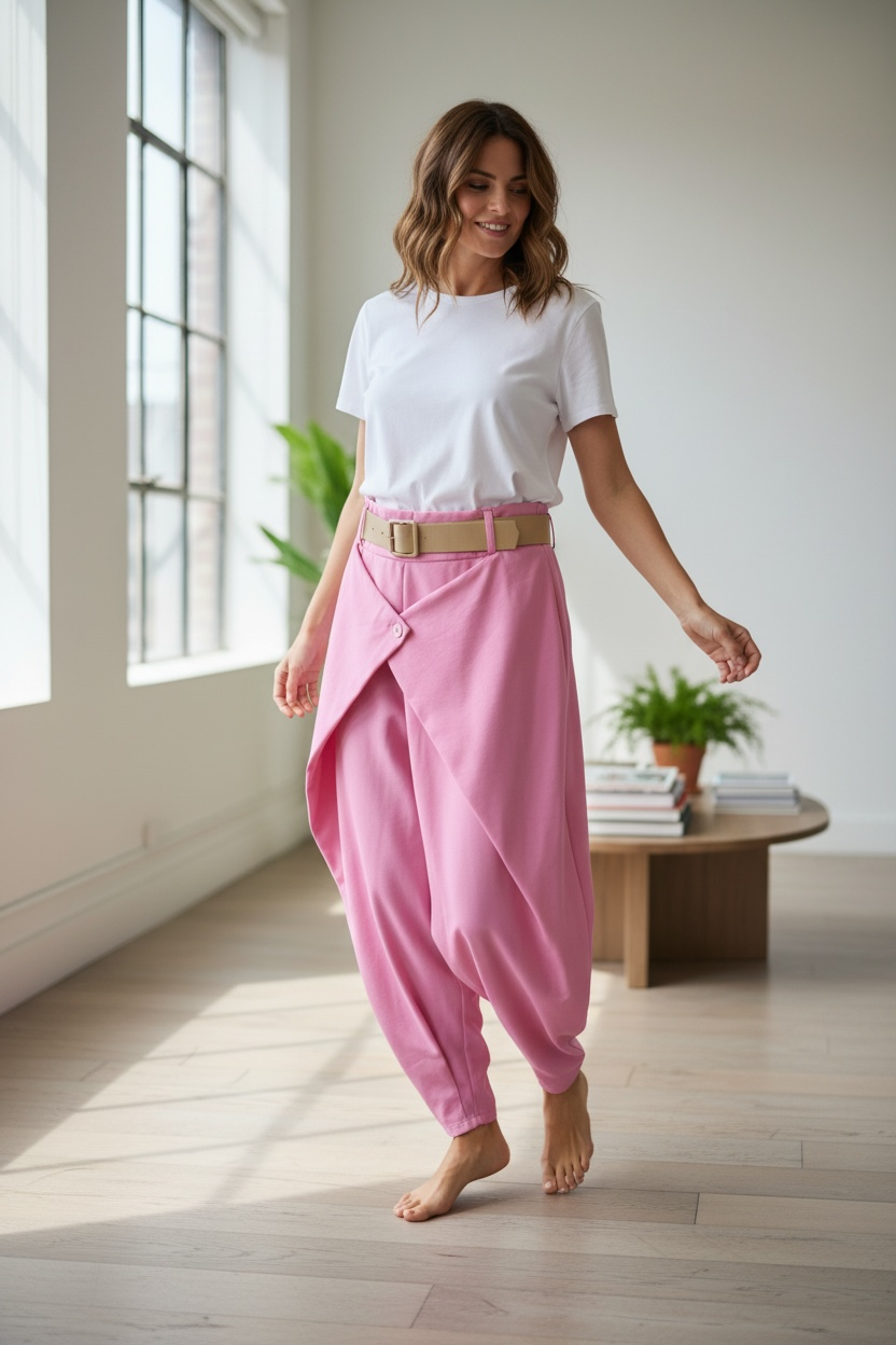 Pantalon Carla - rose