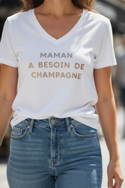 T-shirt « maman champagne »