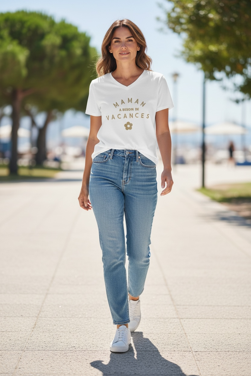 T-shirt Maman a besoin de vacances