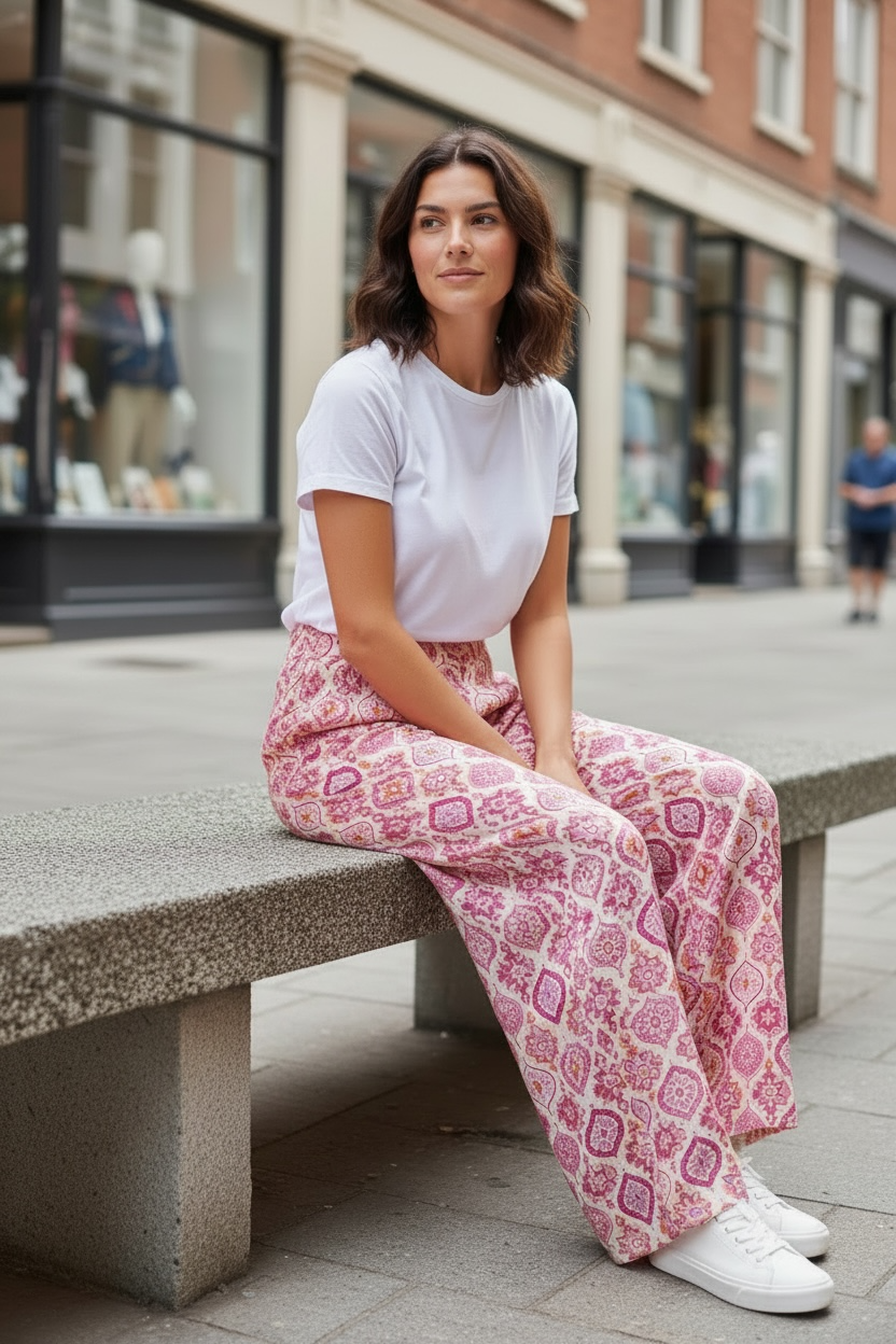 Pantalon Anaïs - fushia
