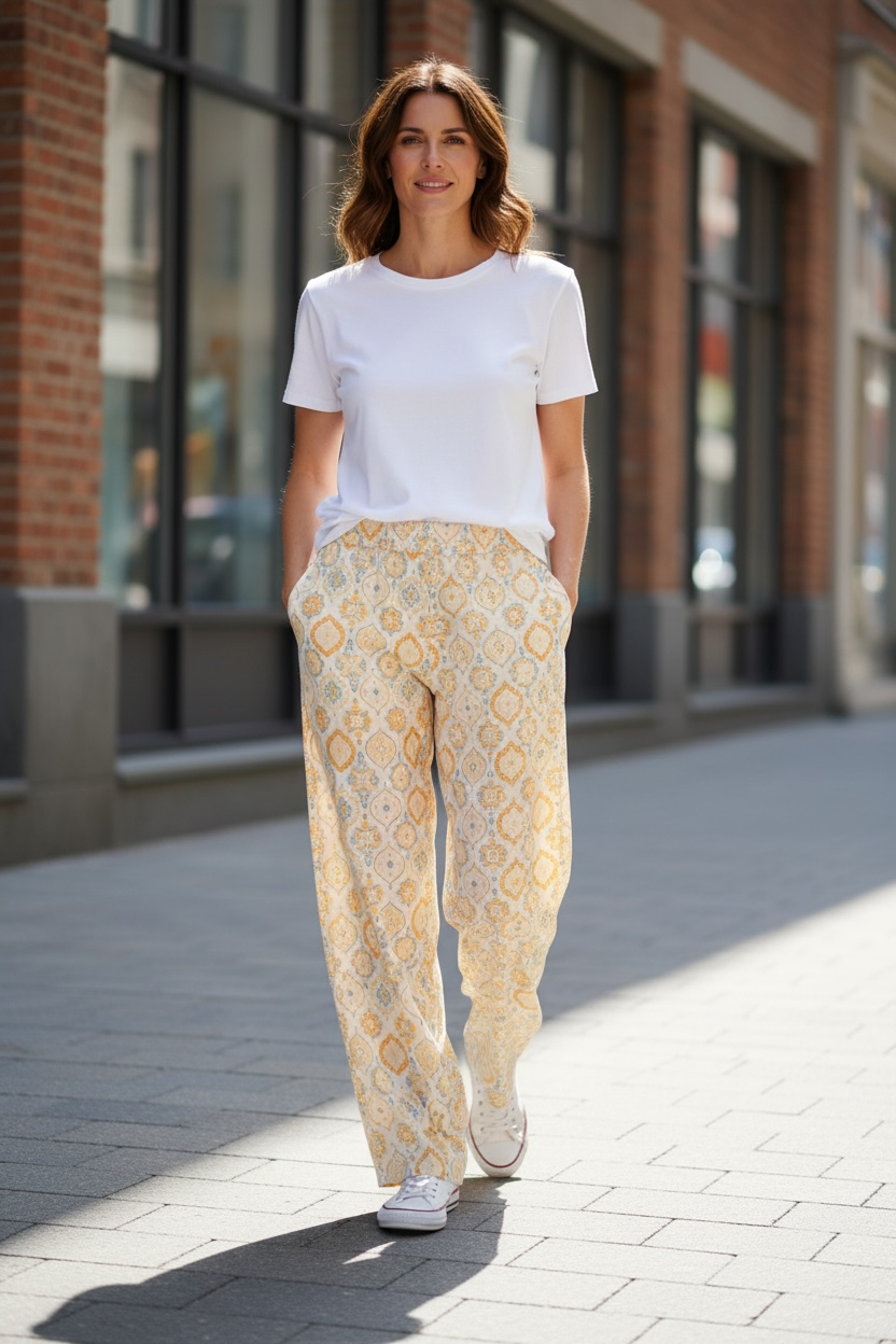 Pantalon Anaïs - jaune