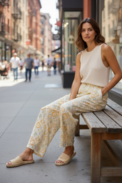 Pantalon Anaïs - jaune