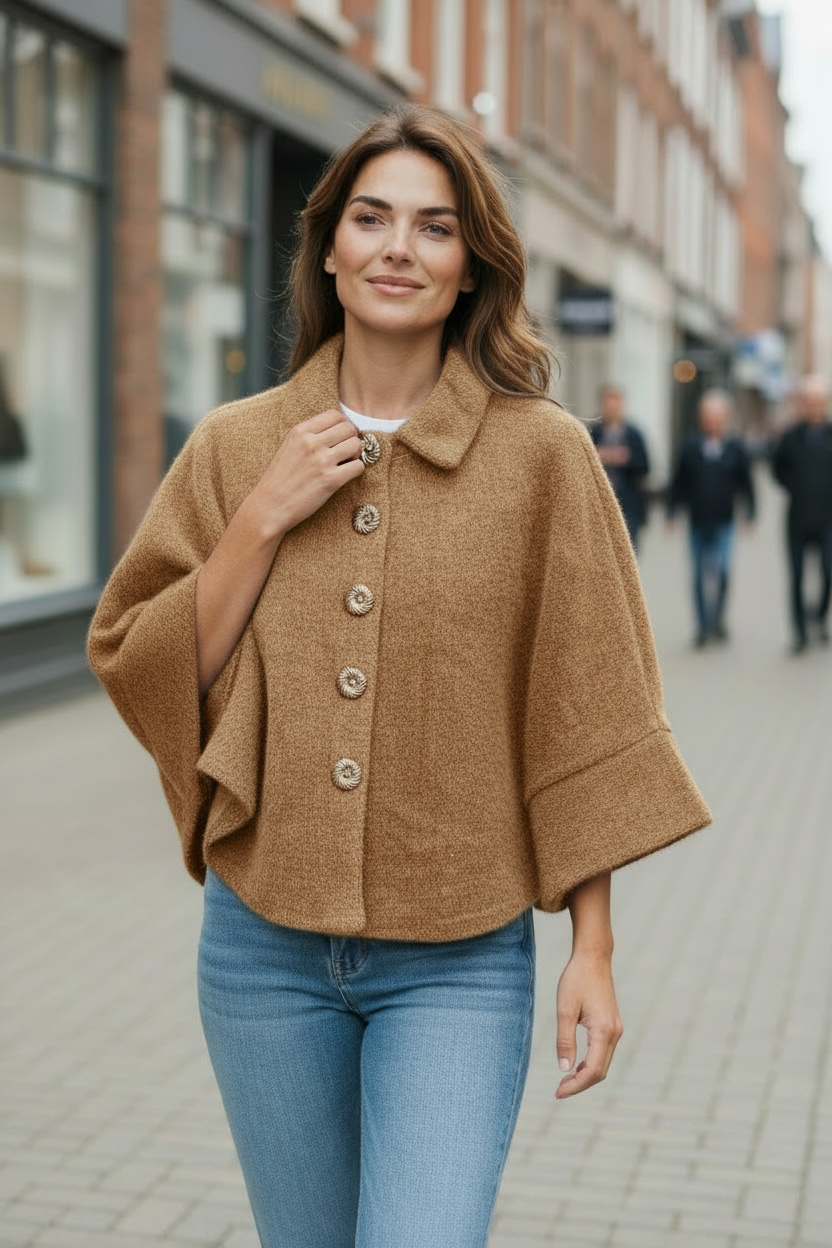 Veste effet pilou - Camel