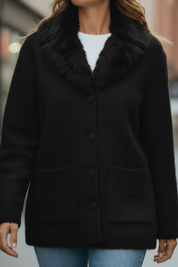 Gilet pilou en fausse fourrure