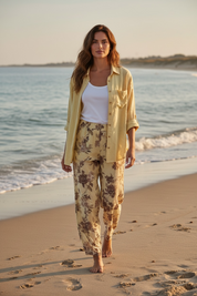 Ensemble en lin - jaune