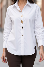 Chemise à boutons bijoux