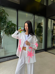 Chemise “Palm Glow”