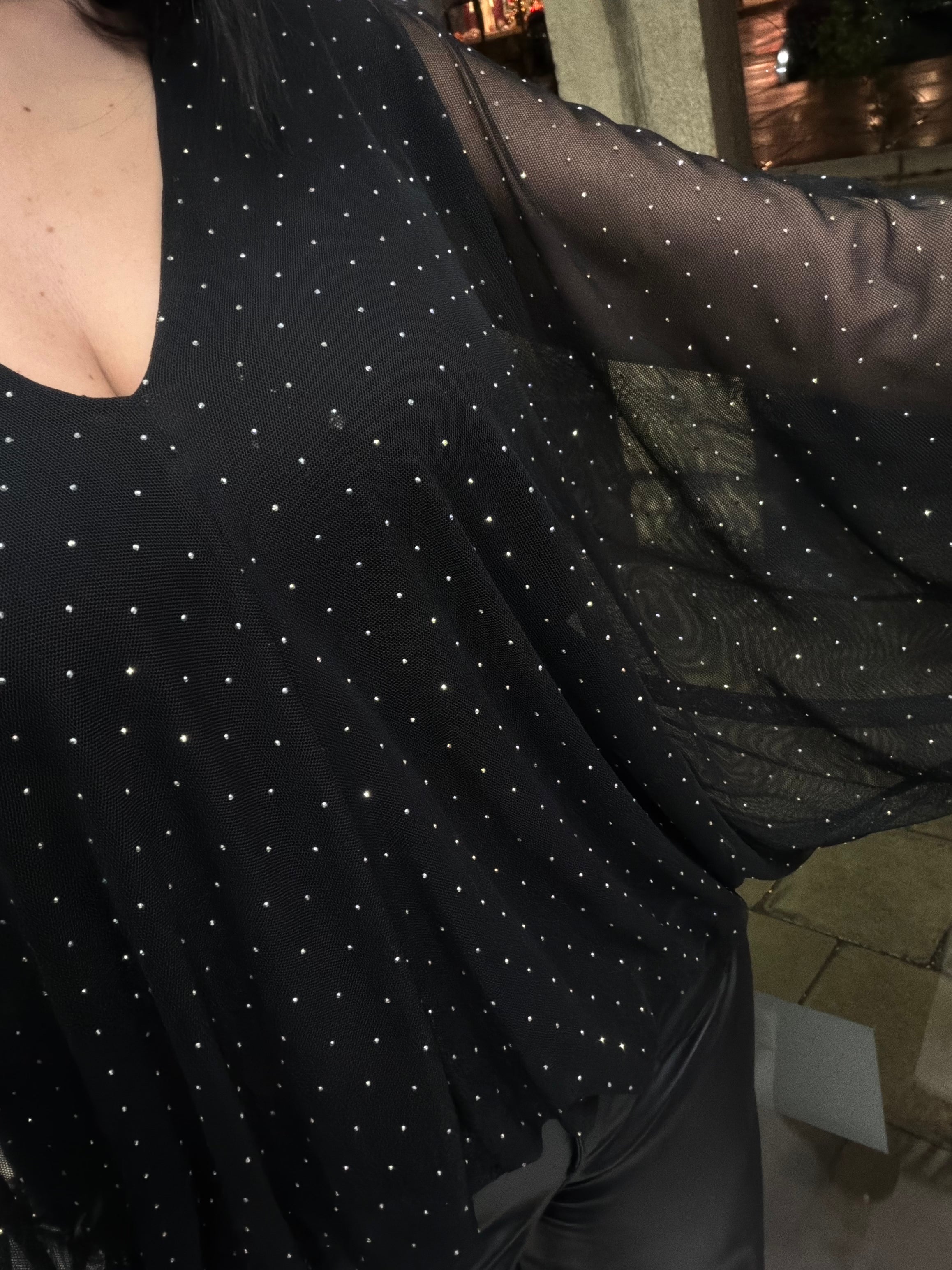 Blouse Glitter - Noir