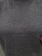 Col roulé lurex - noir