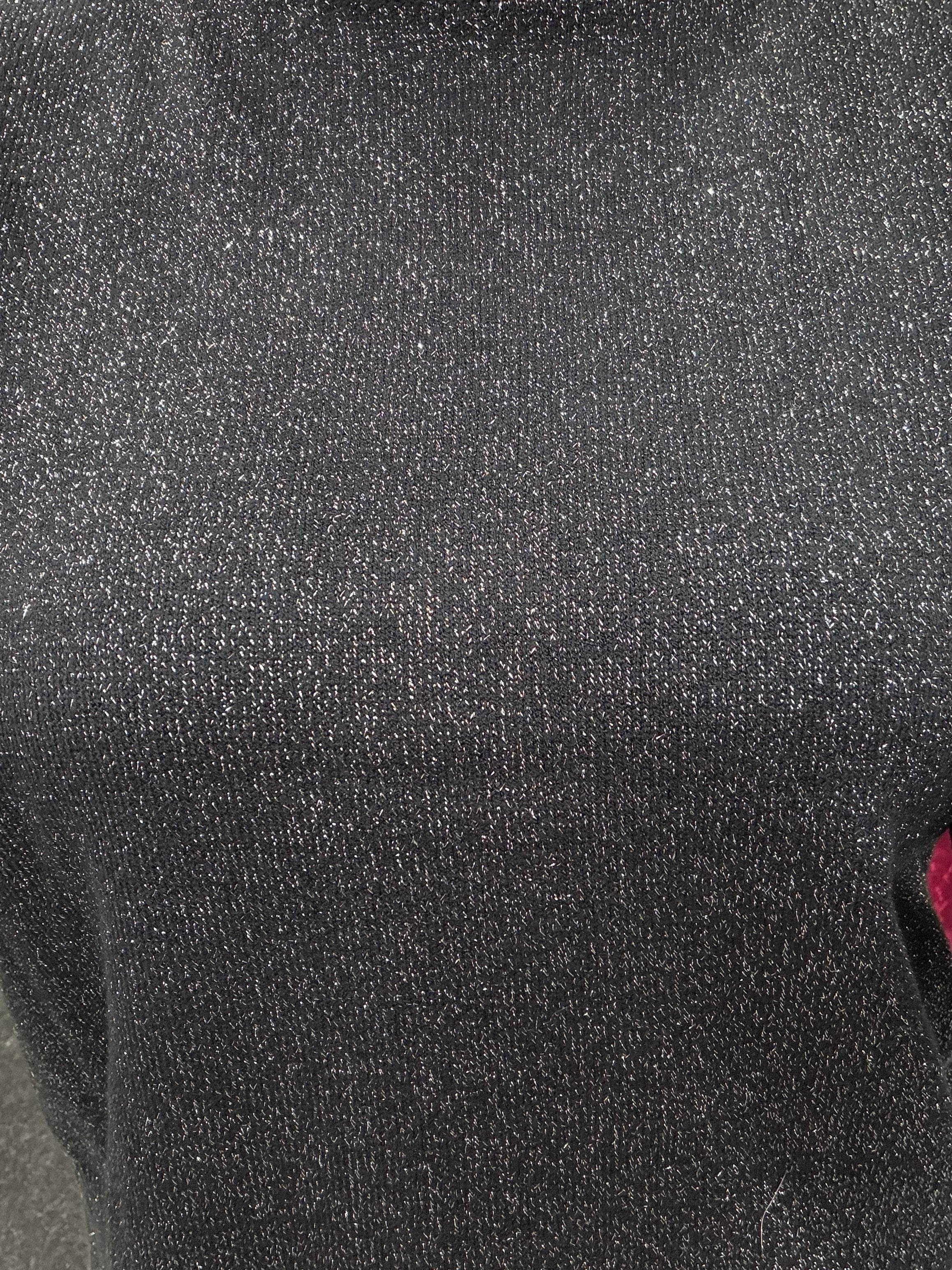 Col roulé lurex - noir