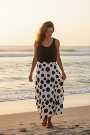 Jupe Bella pois ‘ noir ‘