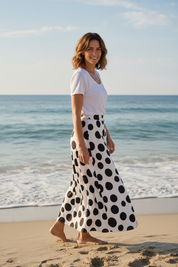 Jupe Bella pois ‘ noir ‘