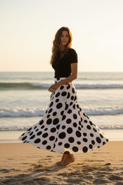 Jupe Bella pois ‘ noir ‘