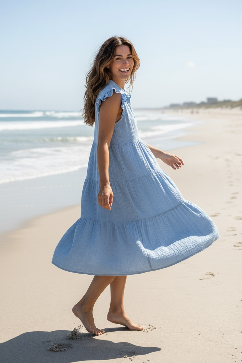 Robe Naïa - bleu