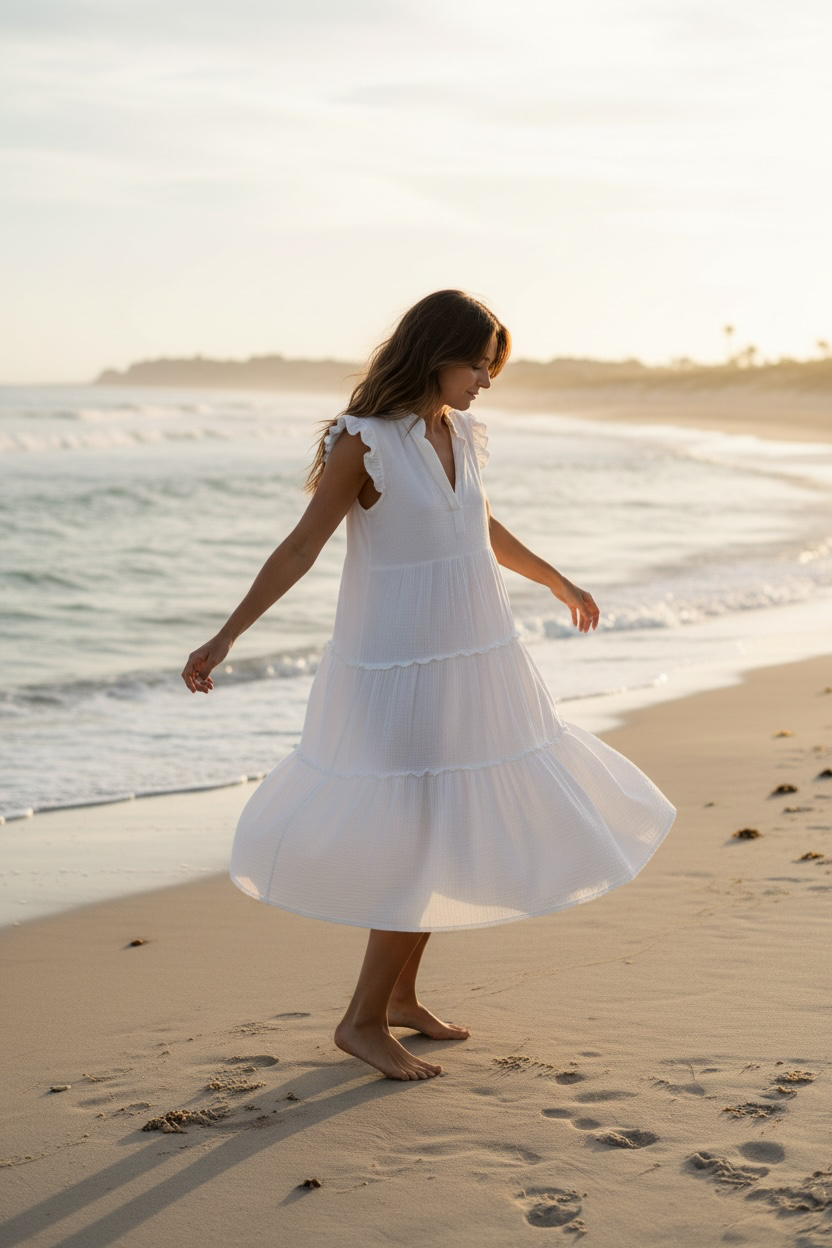 Robe Naïa - blanc