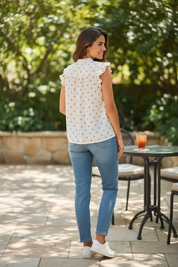 Blouse Chiara - pois beige
